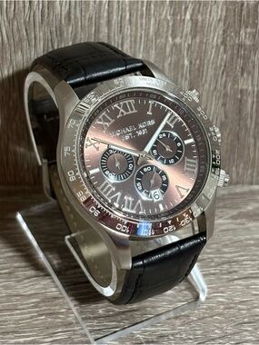 Brown Michael Kors Chornograph Men’s Watch With New Battery